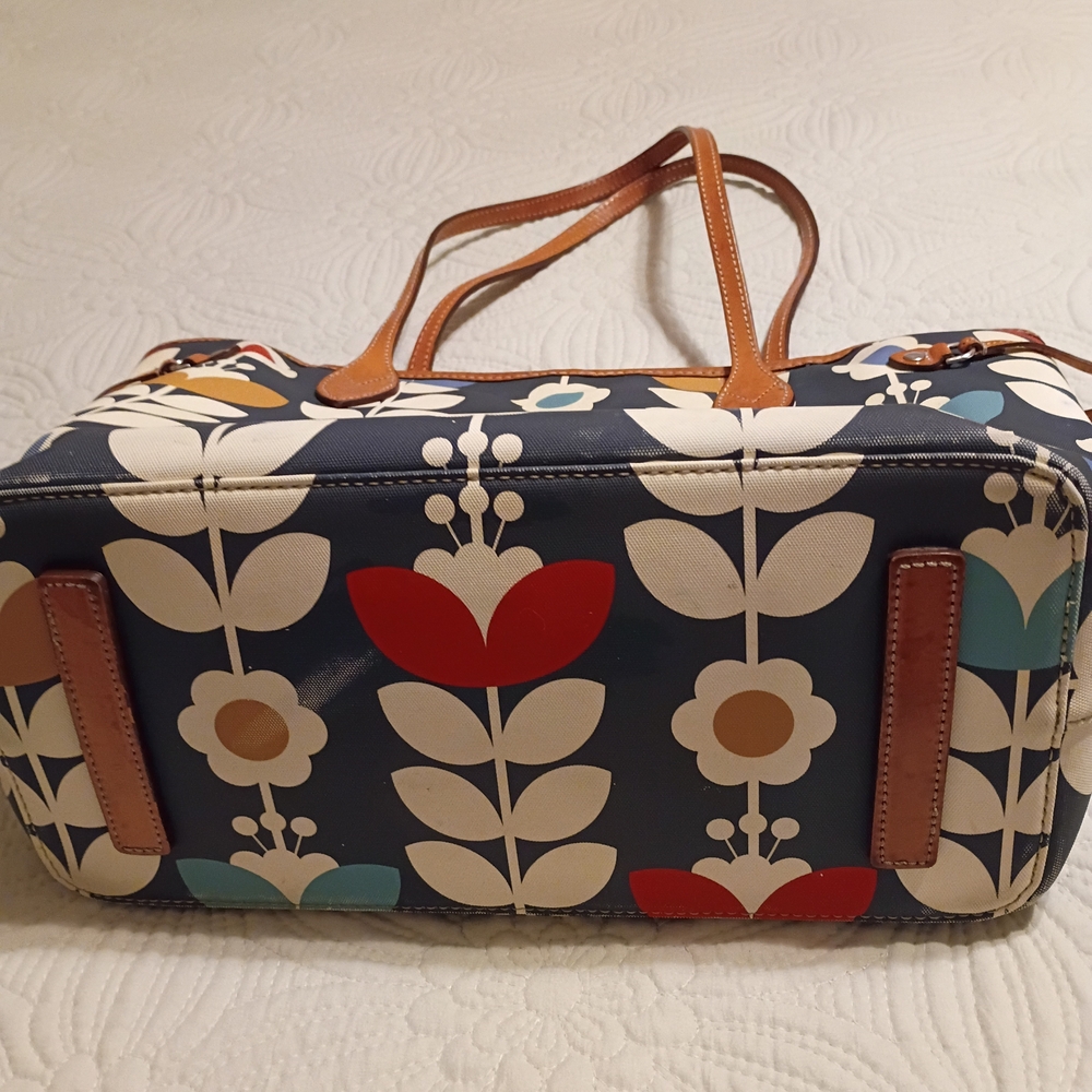 Brighton Navy and Multicolor Floral Tote - Picture 4 of 6